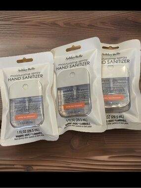3- Ashley Belle Moisturizing Hand Sanitizer Spray Mists White Tea Blossom‎